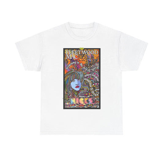 Fleetwood Mac T-shirt graphic vintage art 70s Unisex Heavy Cotton Tee