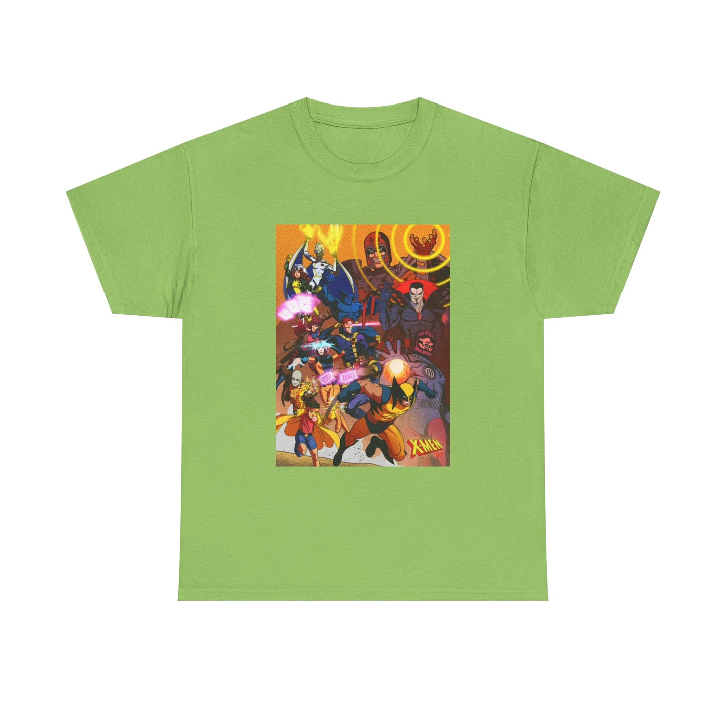 Cartoon Graphic Tee Xmen Comic Book Retro Vintage Tee Unisex Heavy Cotton Tee