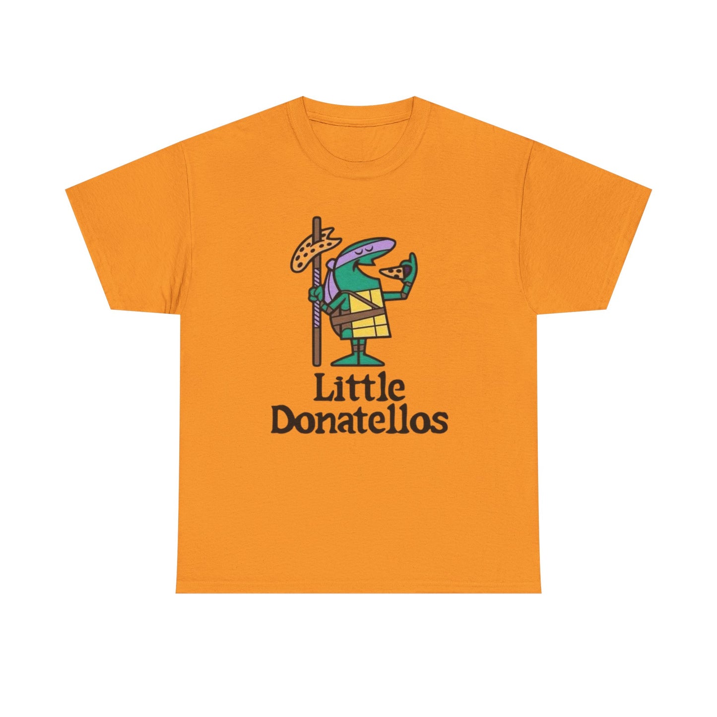 Little Donatello's Turtles Pizza T Shirt S-5XL NEW Unisex Cotton Tee