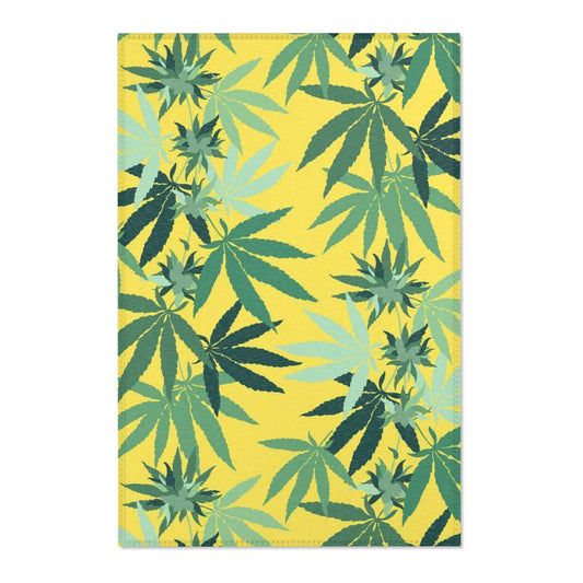 Weed leaf Area Rug Funny College Dorm