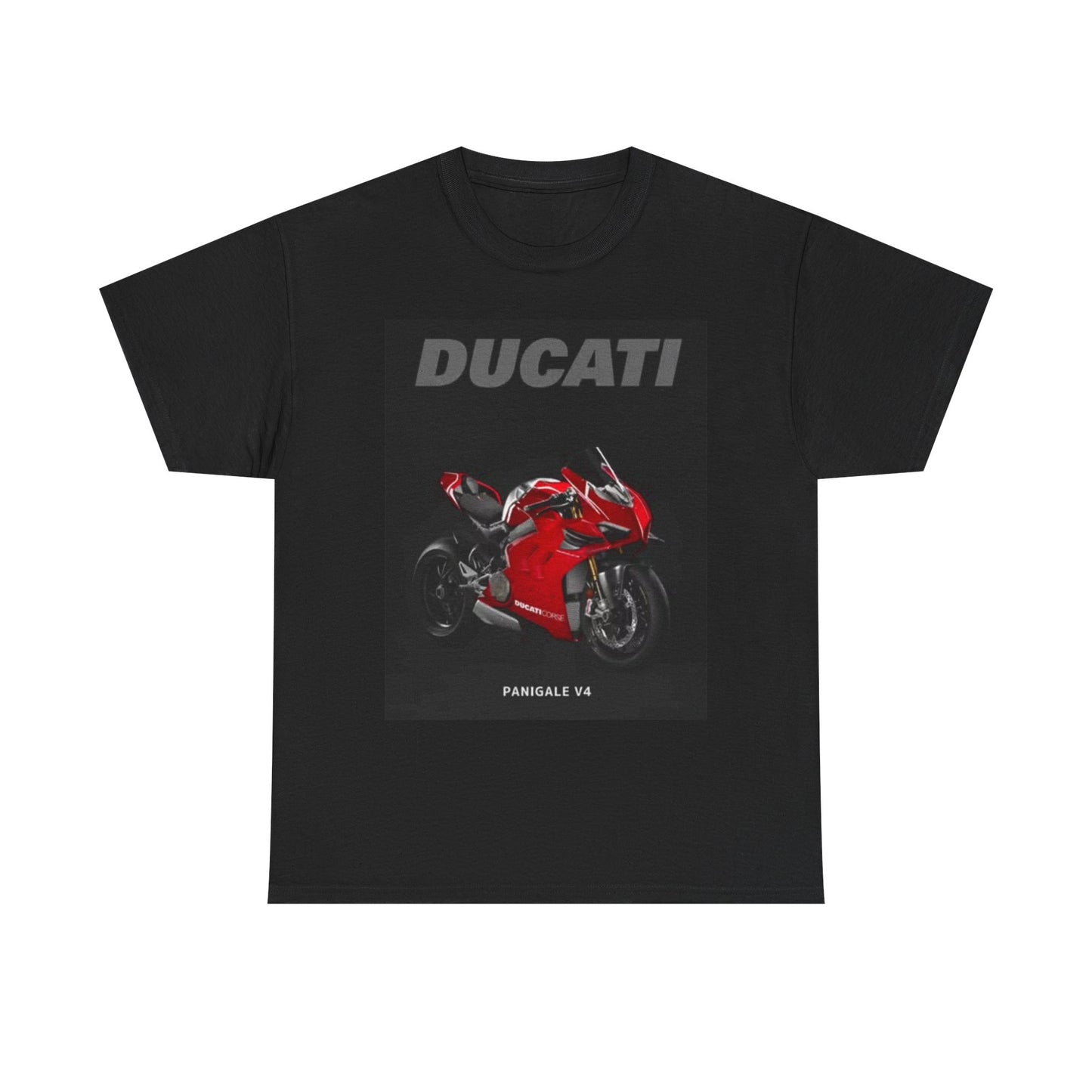 Ducati Graphic T Shirt Motorcycles Poster Retro Bikes Unisex Heavy Cotton Tee