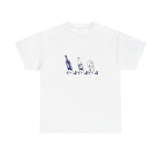Wine Whiskey Beers Graphic T Shirt ADULT NEW