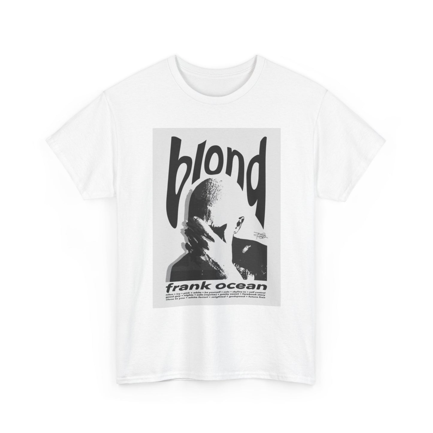 Frank Ocean Graphic T Shirt Vintage Blond Retro Album Unisex Heavy Cotton Tee
