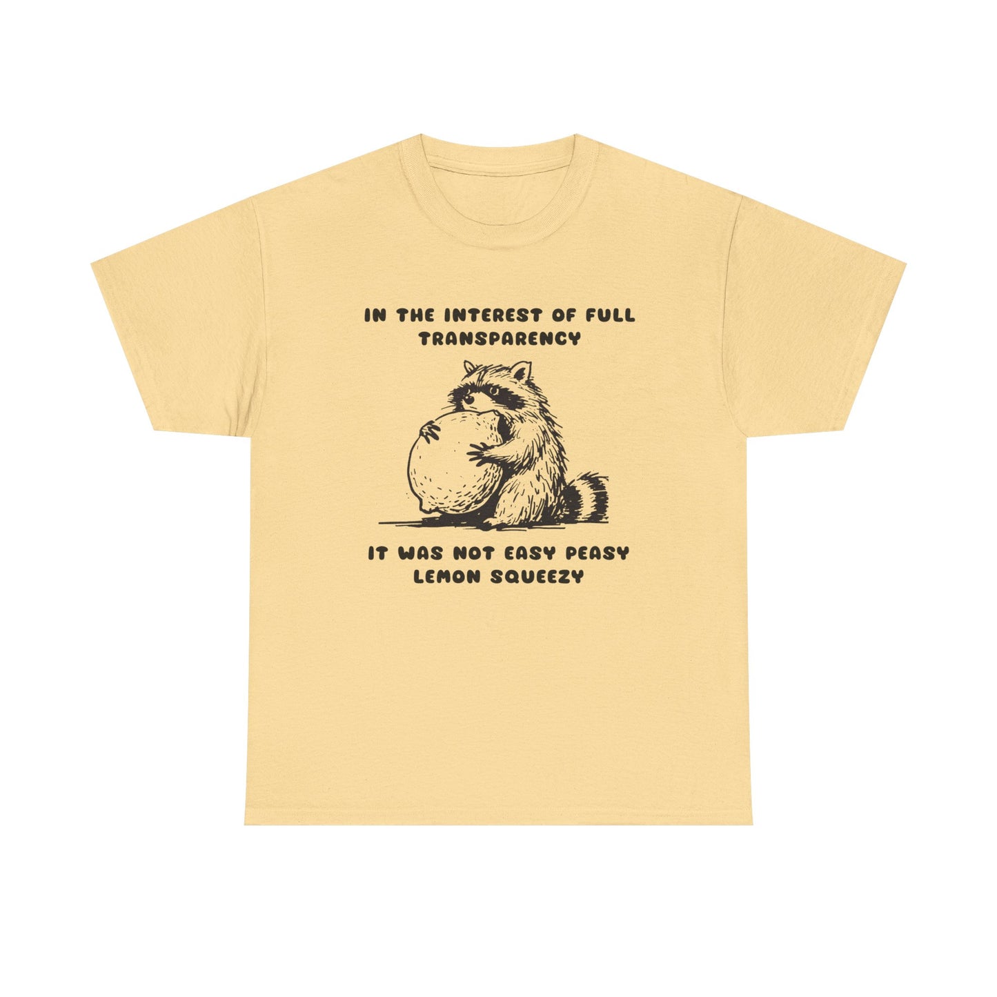 Life's Not Easy Peasy Funny Graphic T Shirt Unisex Heavy Cotton Tee