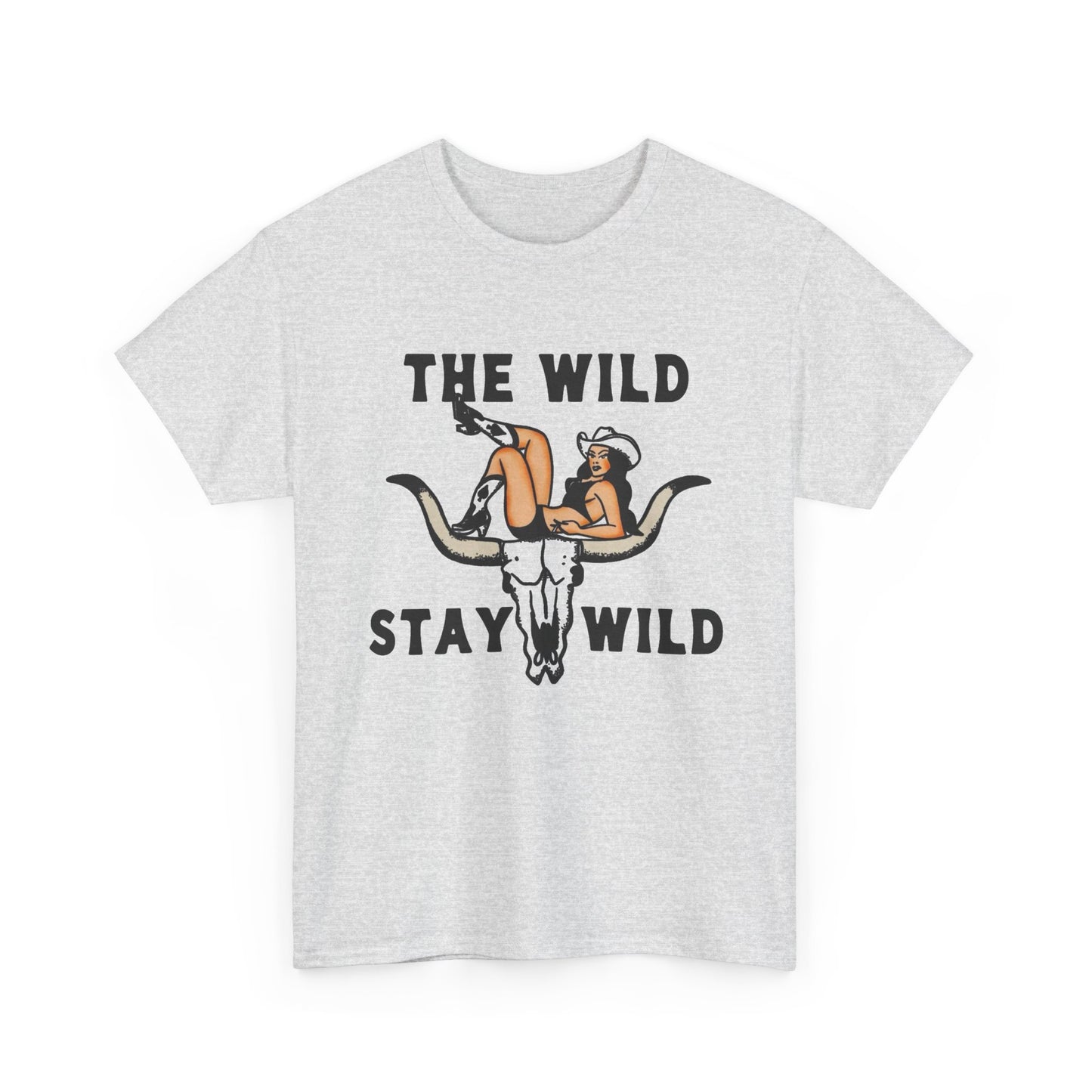 The Wild Stay Wild Graphic T Shirt Unisex Heavy Cotton Tee GIFT NEW