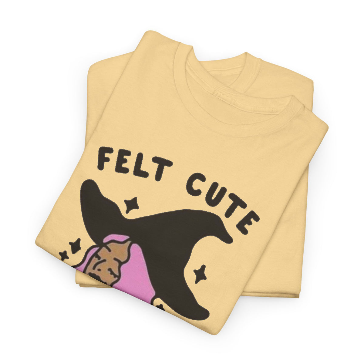 Funny Witch Graphic T Shirt Women's Felt Cute Jokes Heavy Cotton Tee