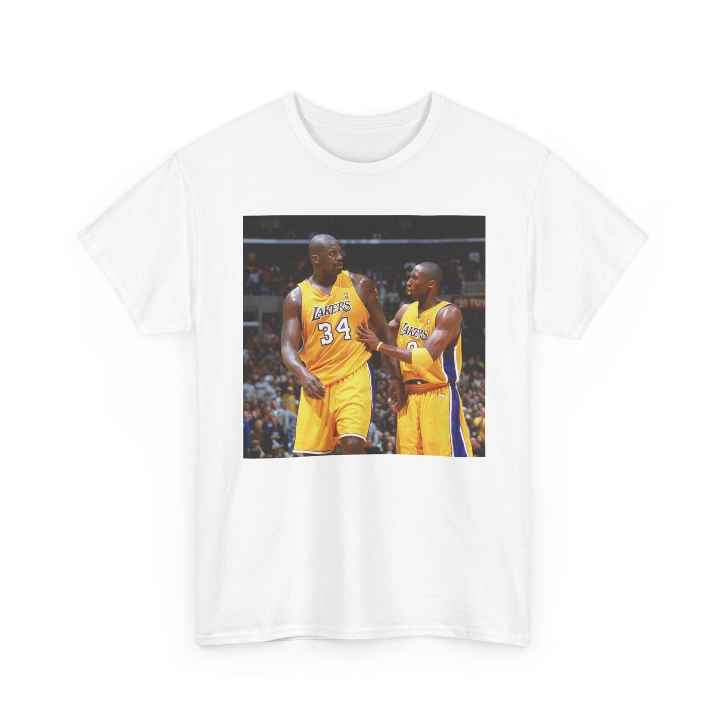 Shaq And Kobe Graphic T Shirt Vintage Lakers Retro Unisex Heavy Cotton Tee