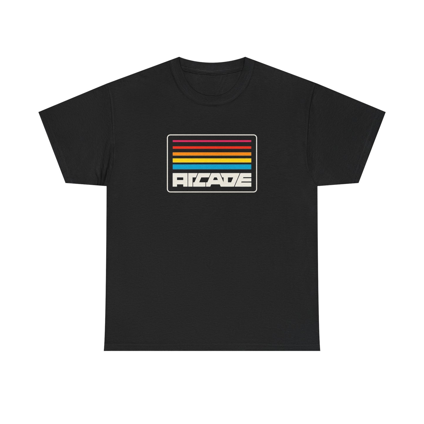 Retro Arcade Logo Graphic T-Shirt Unisex Heavy Cotton Tee