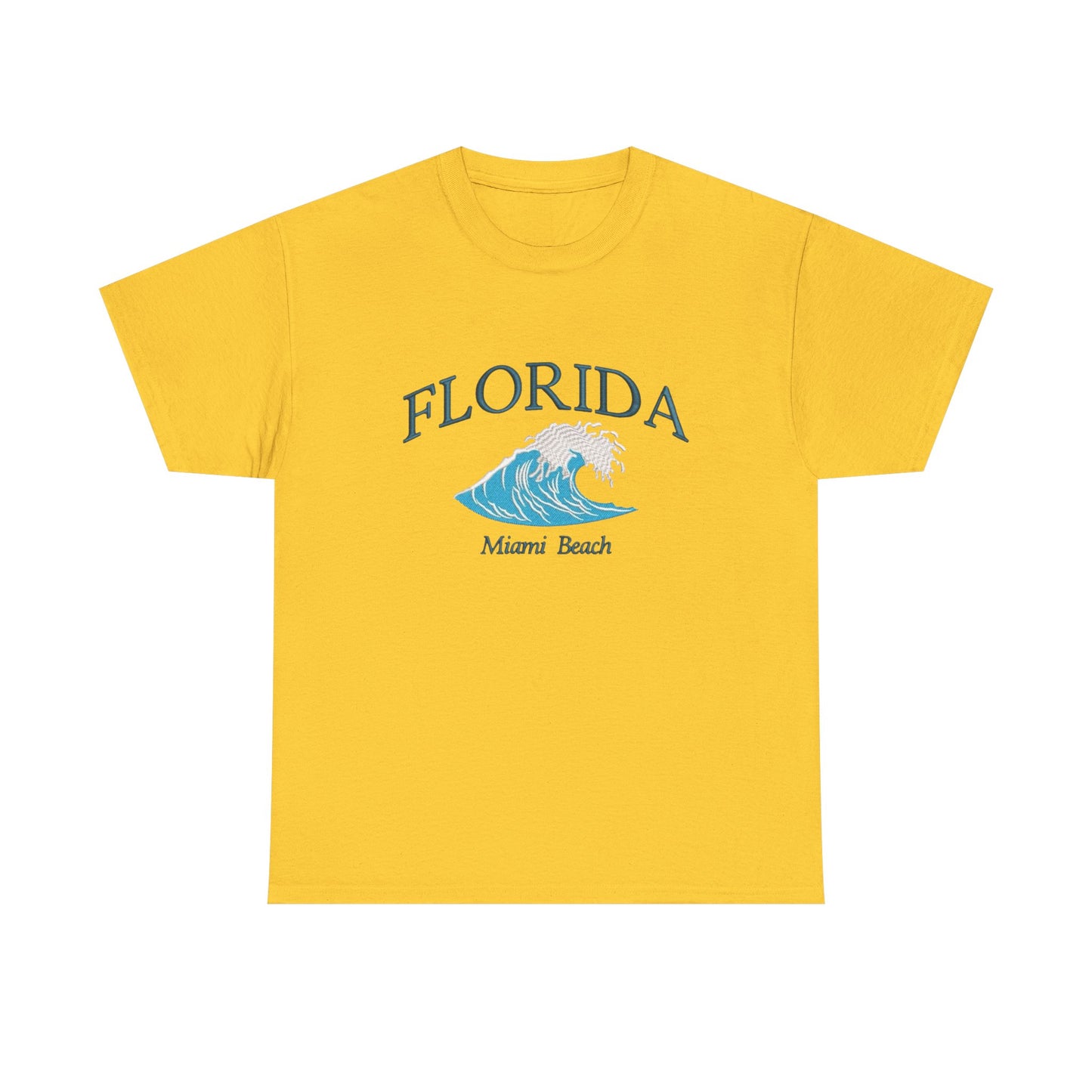 Florida Miami Beach Graphic T Shirt NEW Unisex Heavy Cotton Tee