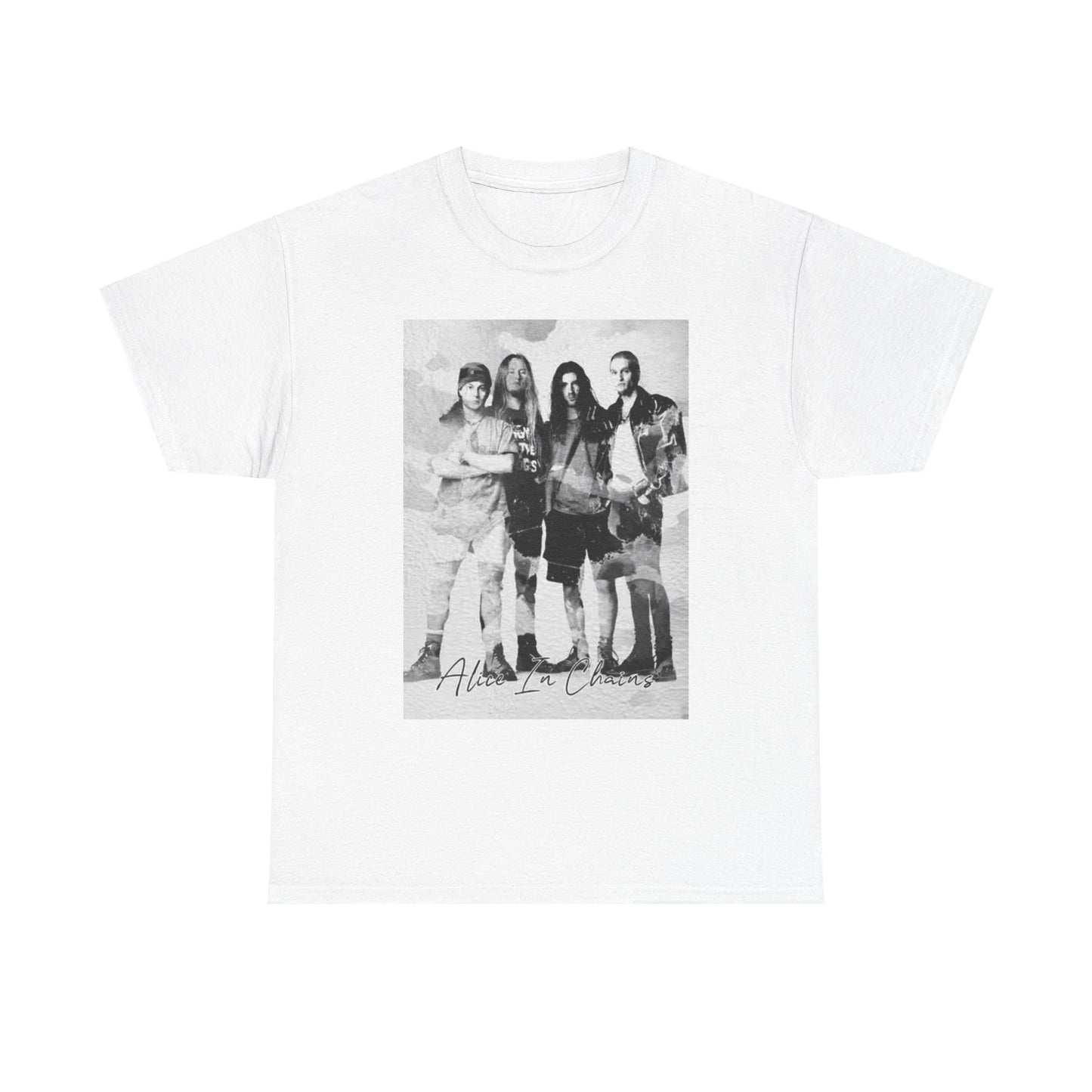 Alice In Chains Graphic T Shirt Vintage Rock Merch Retro Unisex Heavy Cotton Tee
