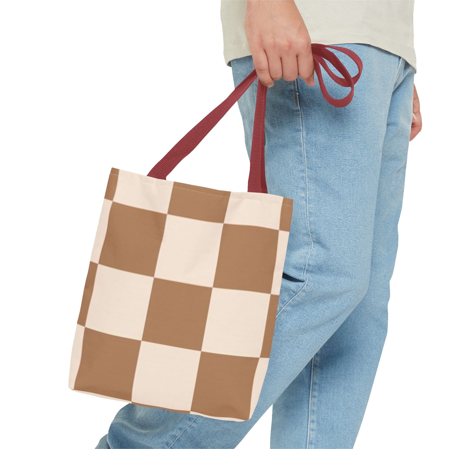 Modern Checkered All Over Print BRAND NEW Purse - Pocketbook - Travel Tote Bag