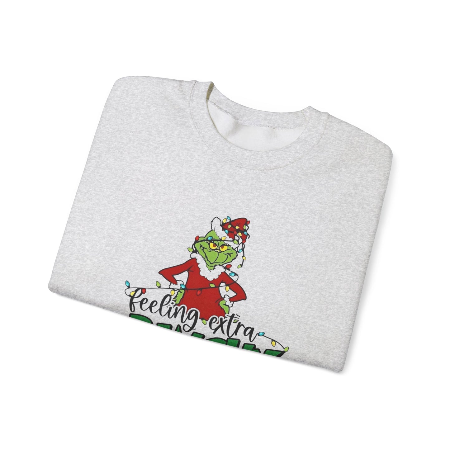 Feeling Extra Grinchy Christmas Sweater NEW Heavy Blend™ Crewneck Sweatshirt