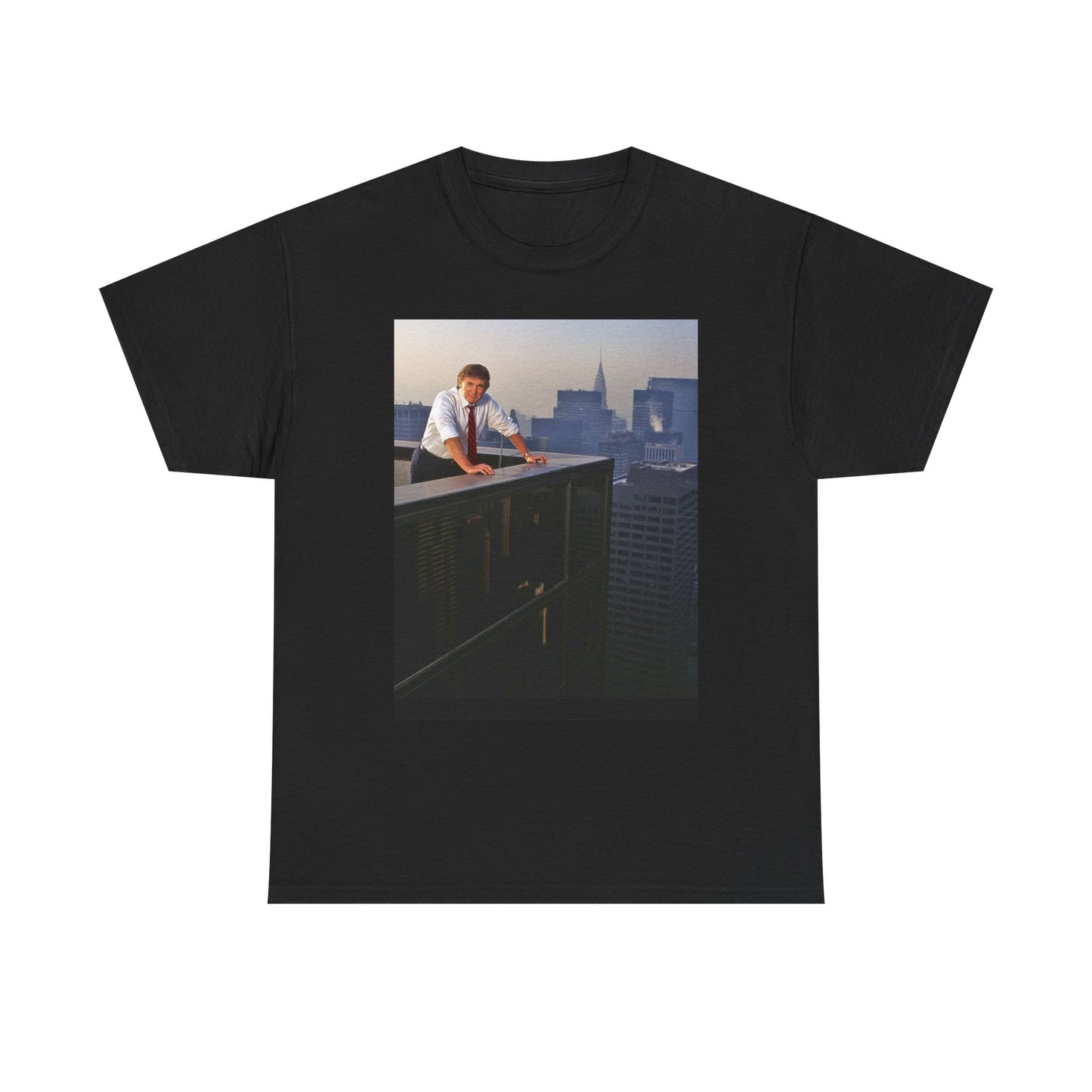 Trump Skyline Graphic T Shirt Retro 90s Unisex Heavy Cotton Tee