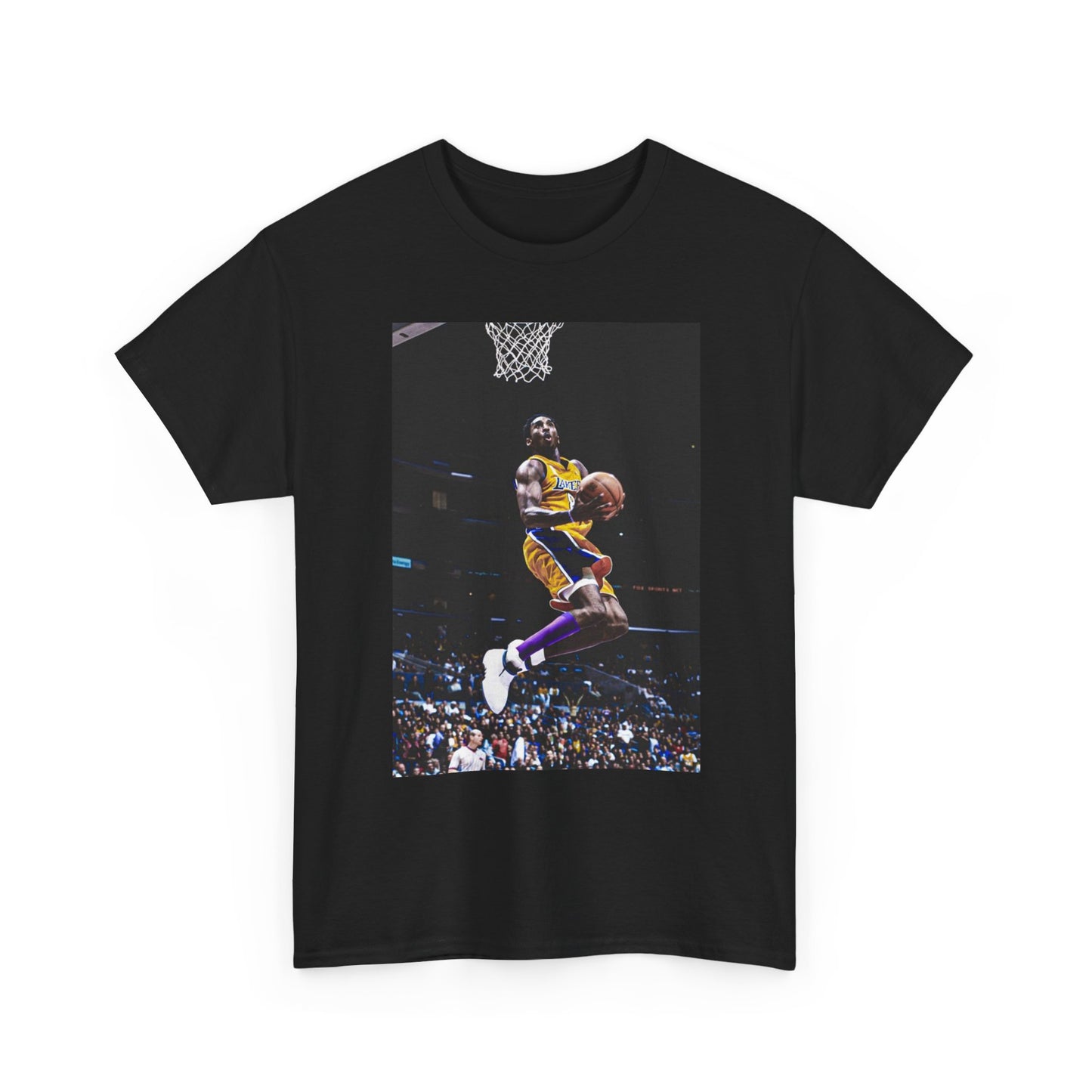 Kobe BasketBall Tshirt Vintage Lakers Retro Dunk Unisex Heavy Los Angles Cali