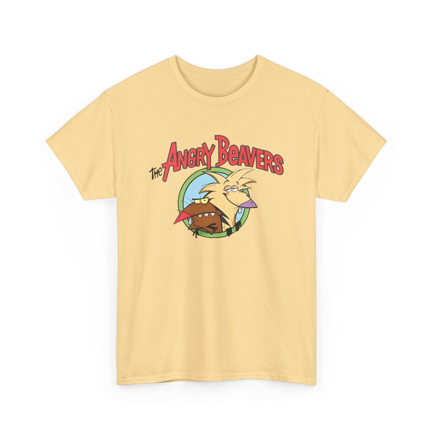 The Angry Beavers 90s Vintage Graphic T-Shirt Unisex Heavy Cotton Tee Gift NEW
