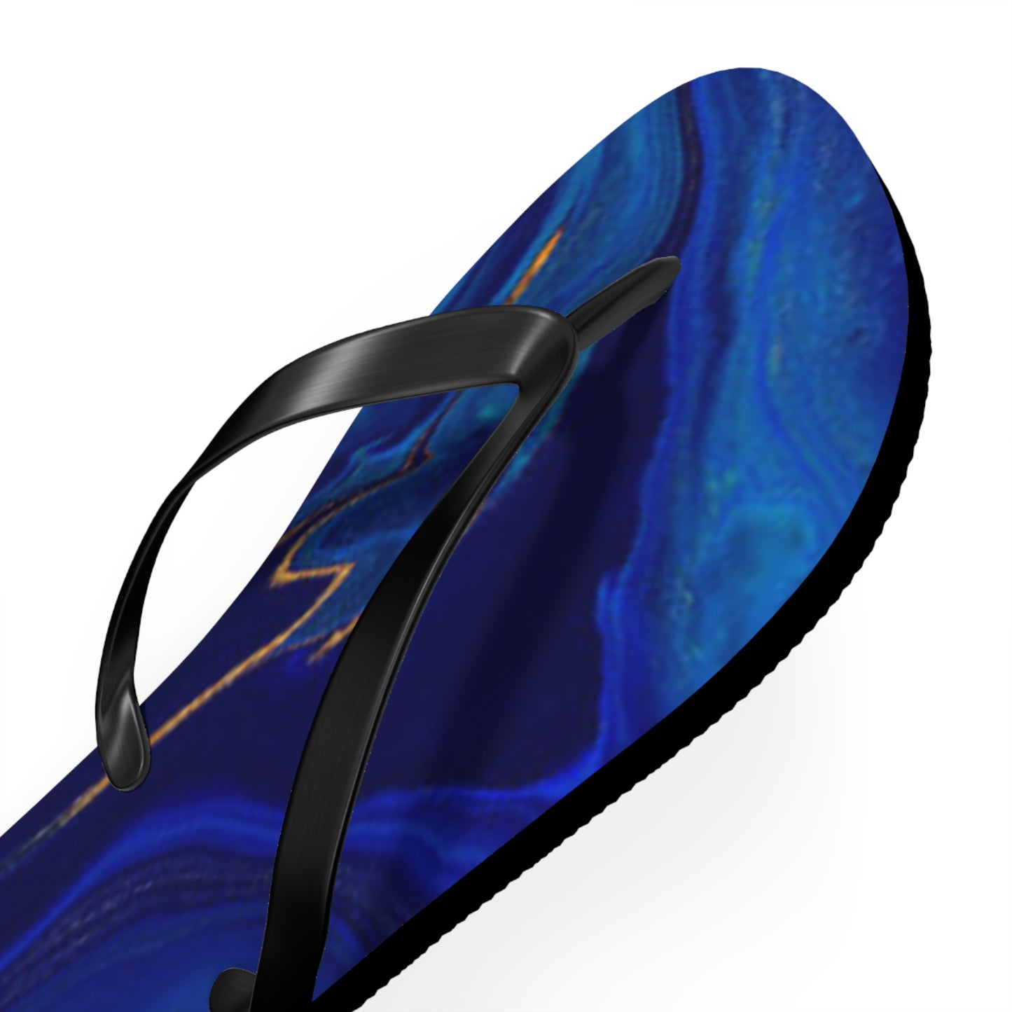 Blue Marble Flip Flops, Sandals Slides, Summer Footwear, Brand New