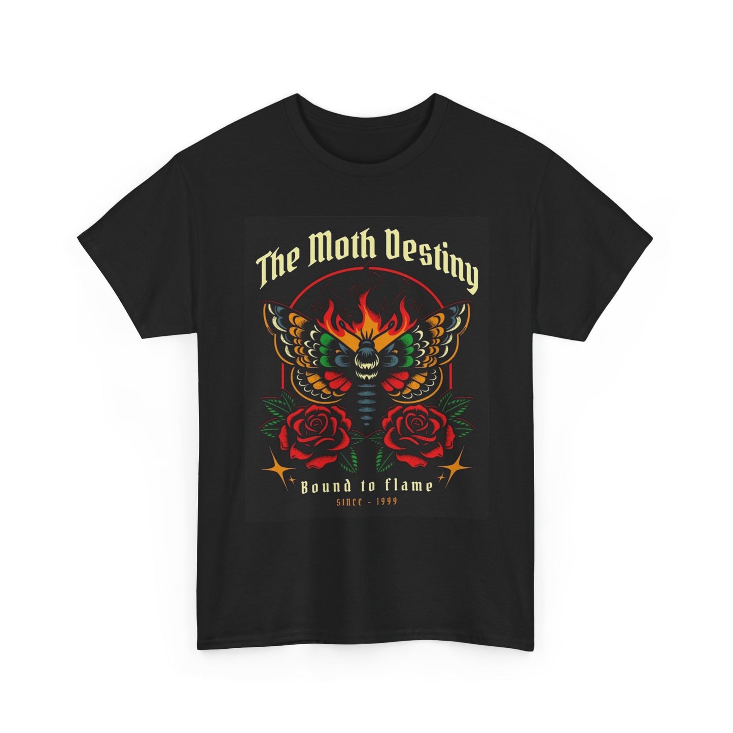 Moth Butterfly Street Wear Apparel Graphic T Shirt Unisex Heavy Cotton Tee