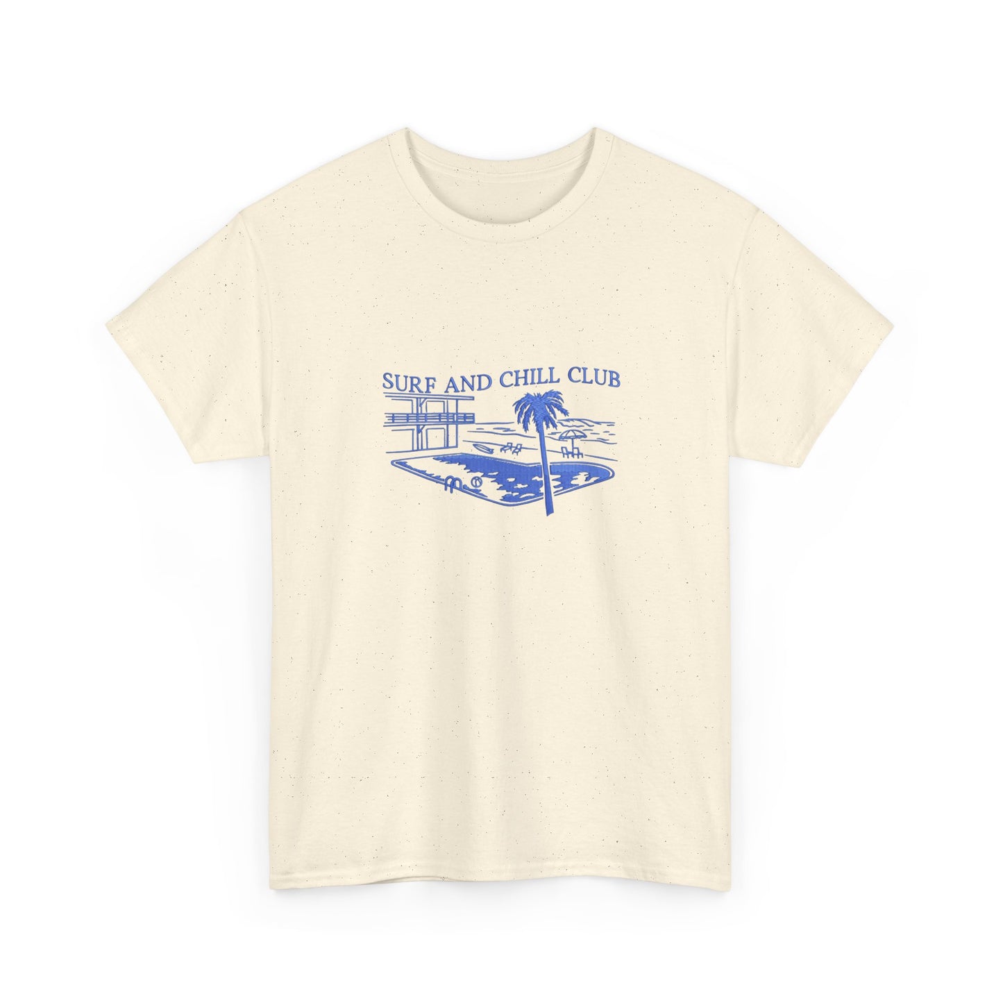 Surf And Chill Club Graphic T Shirt NEW Unisex Heavy Cotton Tee