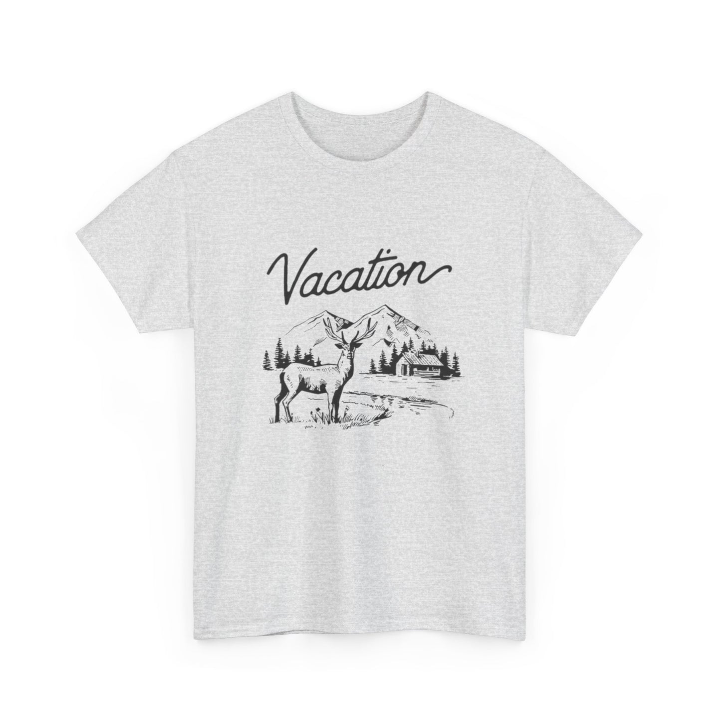 Vacation Camping Graphic T Shirt Unisex Heavy Cotton Tee