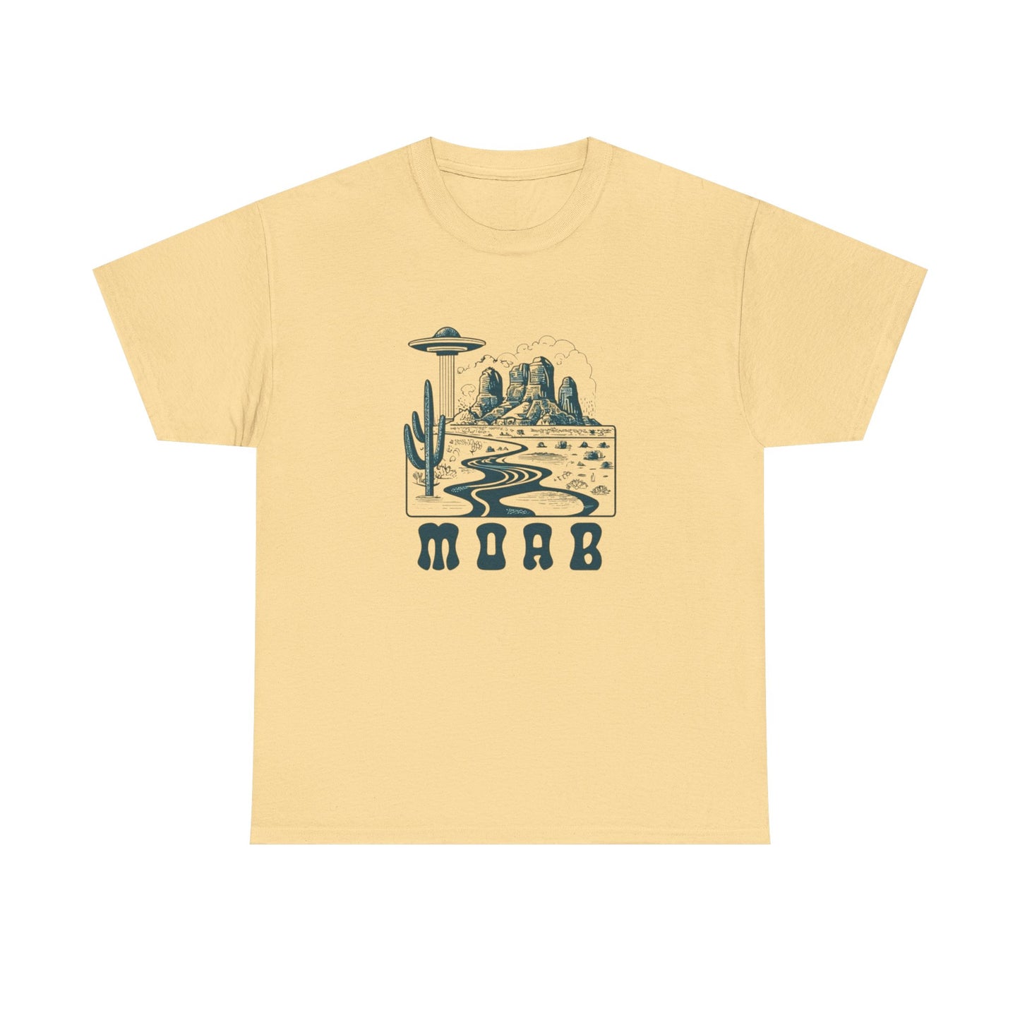 MOAB Outdoors Camping Western Graphic T Shirt Unisex Heavy Cotton Tee