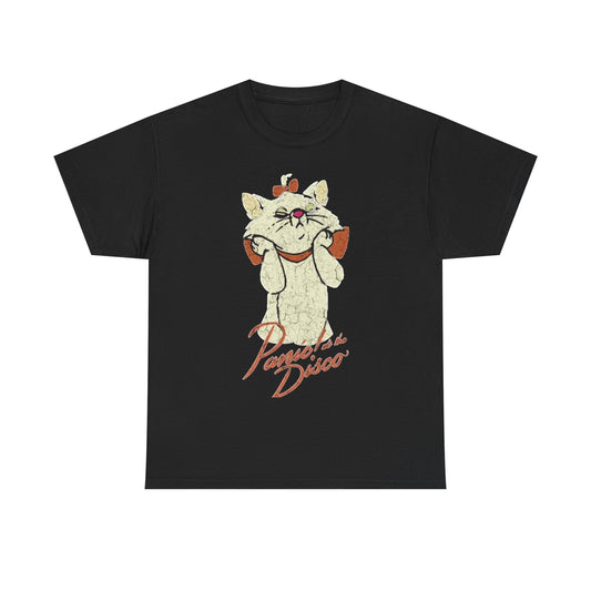 Panic at the disco T-shirt vintage cat kitten graphic art punk Heavy Cotton Tee