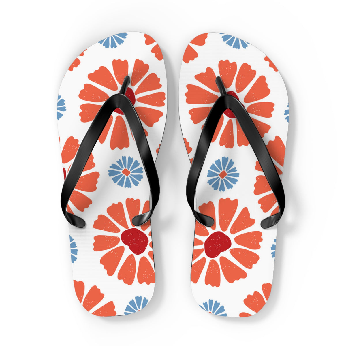 Tropical Flowers Beach Sandals Summer Flip Flops Slides BRAND NEW