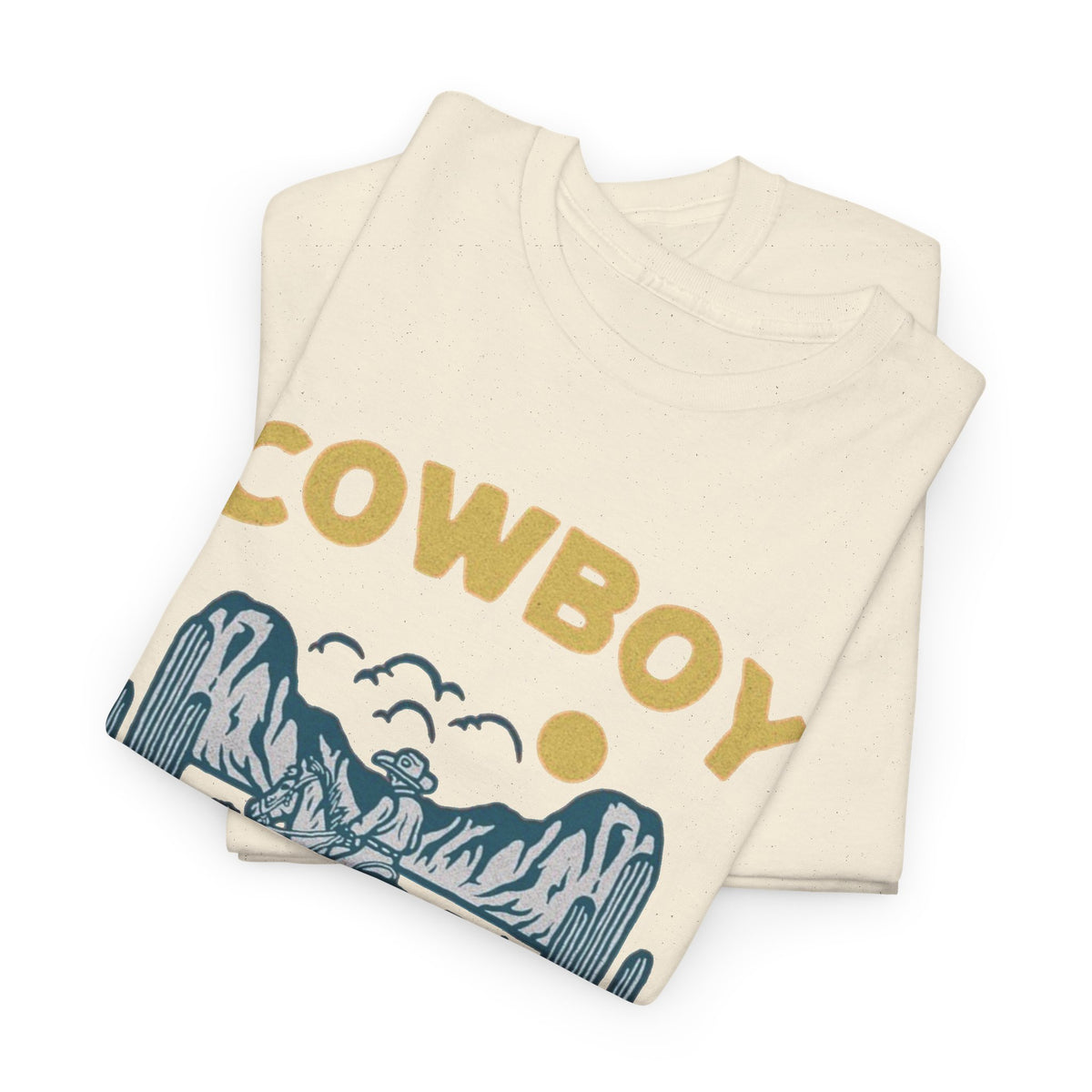 Cowboy Wild Desert American Western Graphic T-Shirt Men's Graphic Tee