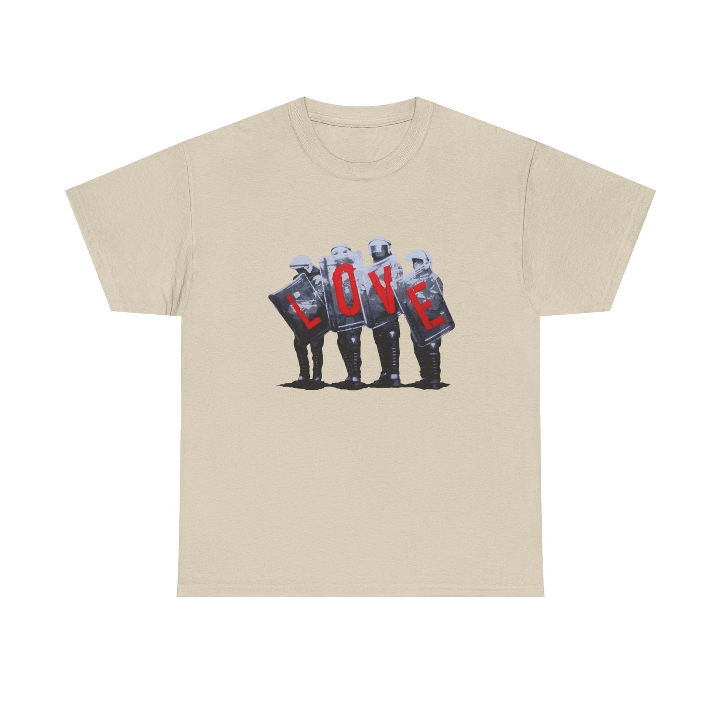 Love Riot Graphic T Shirt NEW GIFT Unisex Heavy Cotton Tee