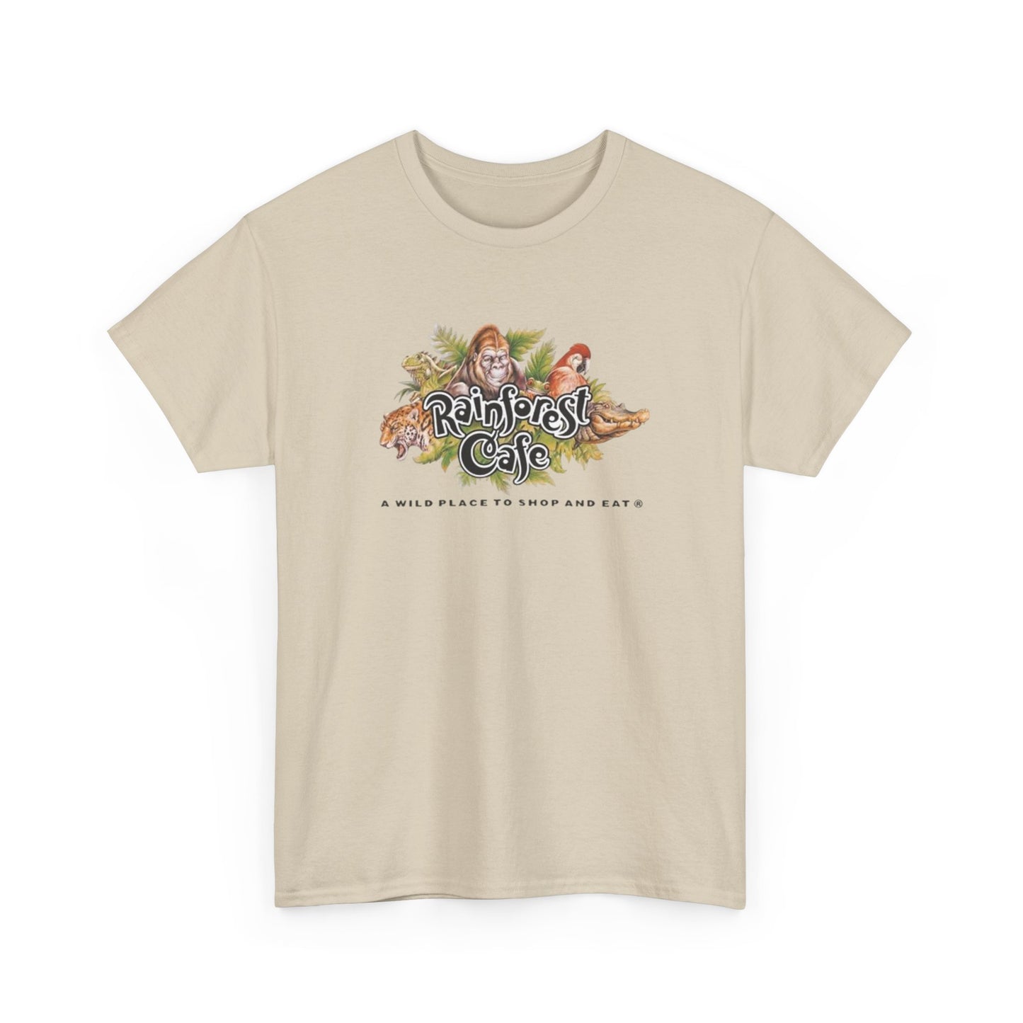 Rainforest Cafe Retro Graphic T Shirt S-5XL NEW Unisex Heavy Cotton Tee