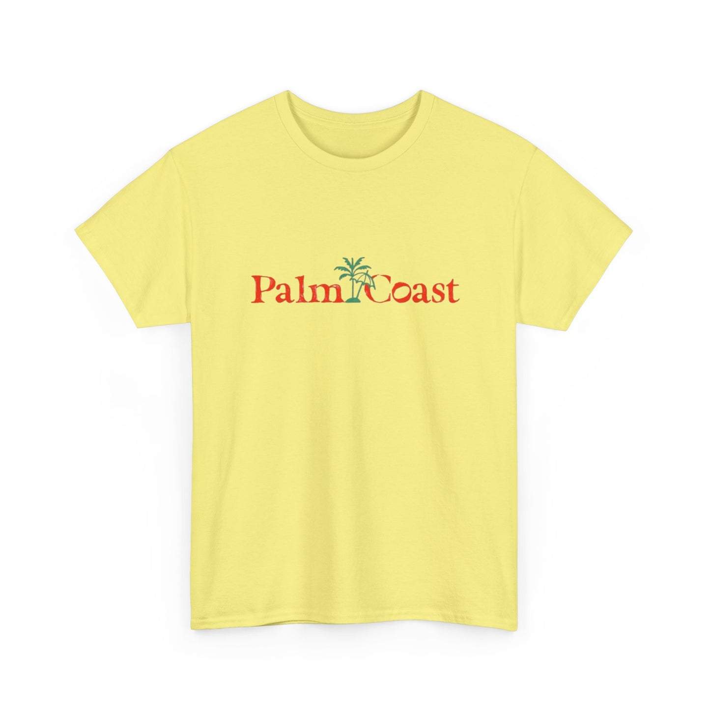 Palm Coast Graphic T Shirt NEW Adult Unisex Heavy Cotton Tee