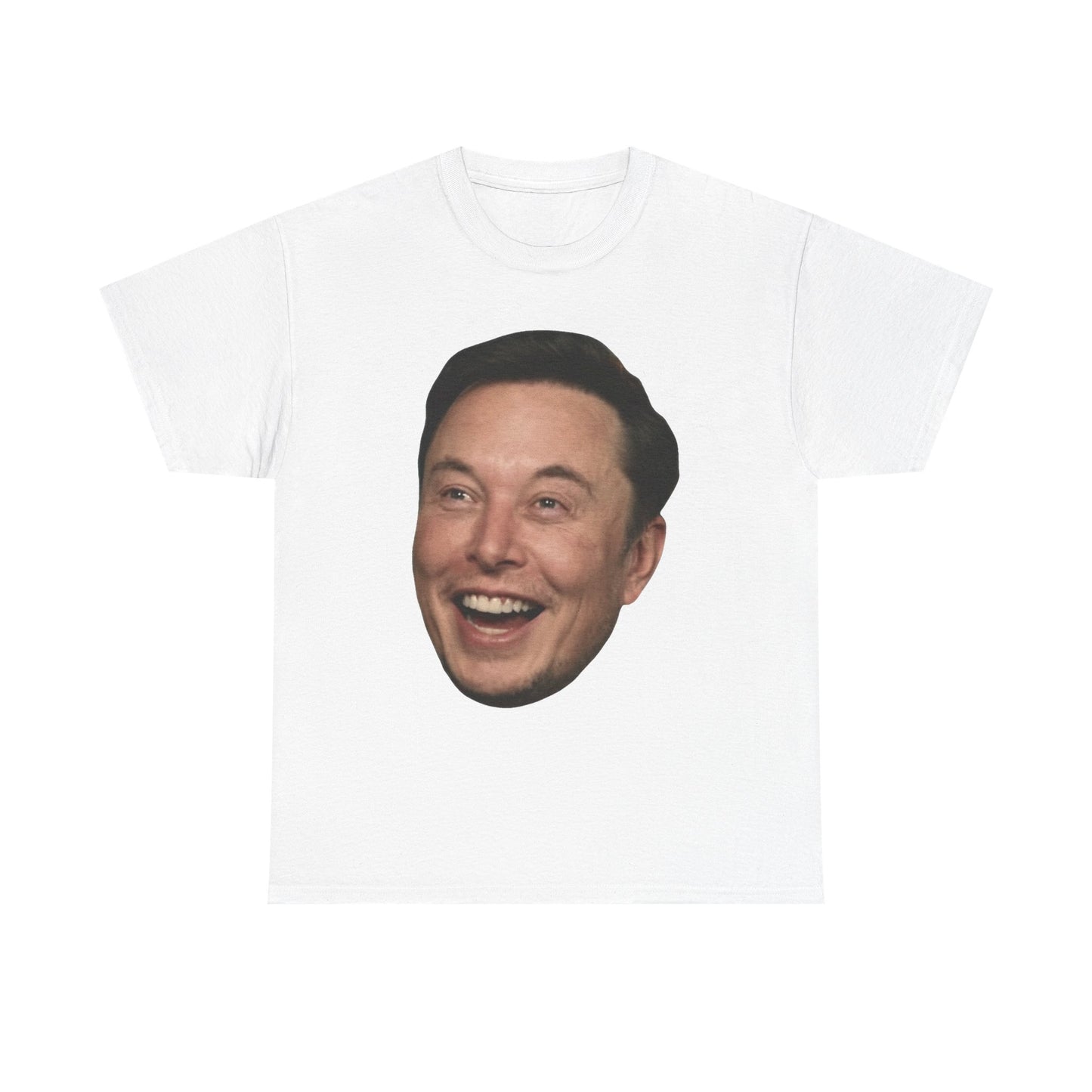 Elon Musk Graphic T Shirt Big Head Funny Poster Tesla Unisex Heavy Cotton Tee