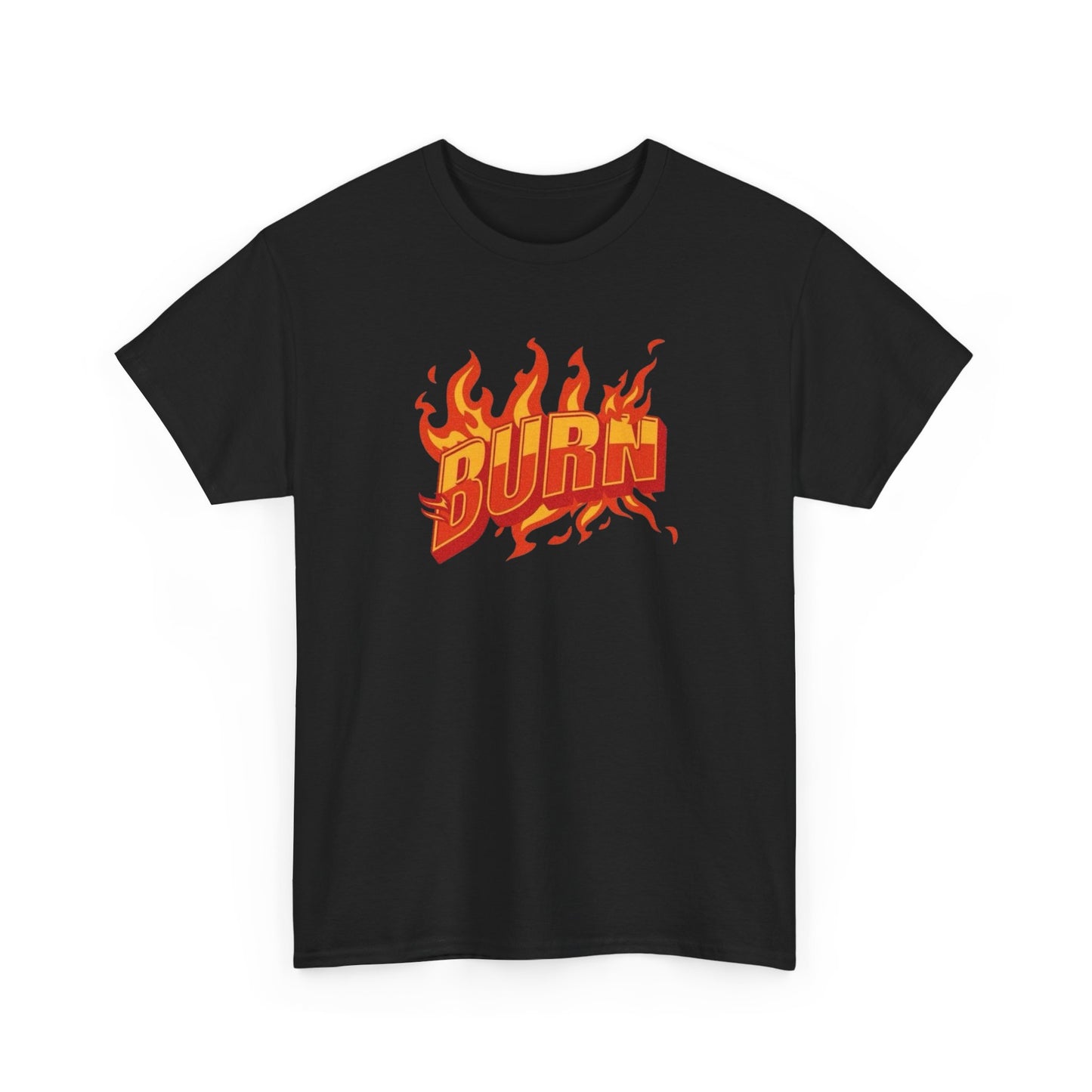 Burn Skateboarding Retro Graphic T-Shirt Unisex Heavy Cotton Tee