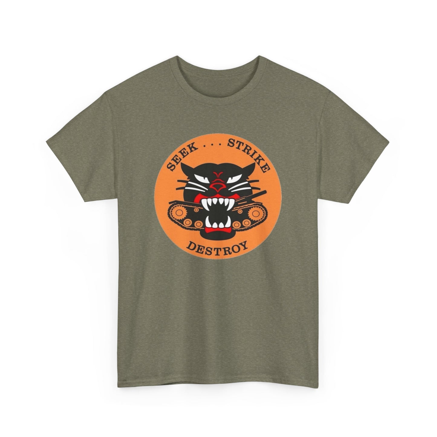 Seek Strike Destroy Graphic T Shirt NEW Unisex Heavy Cotton Tee