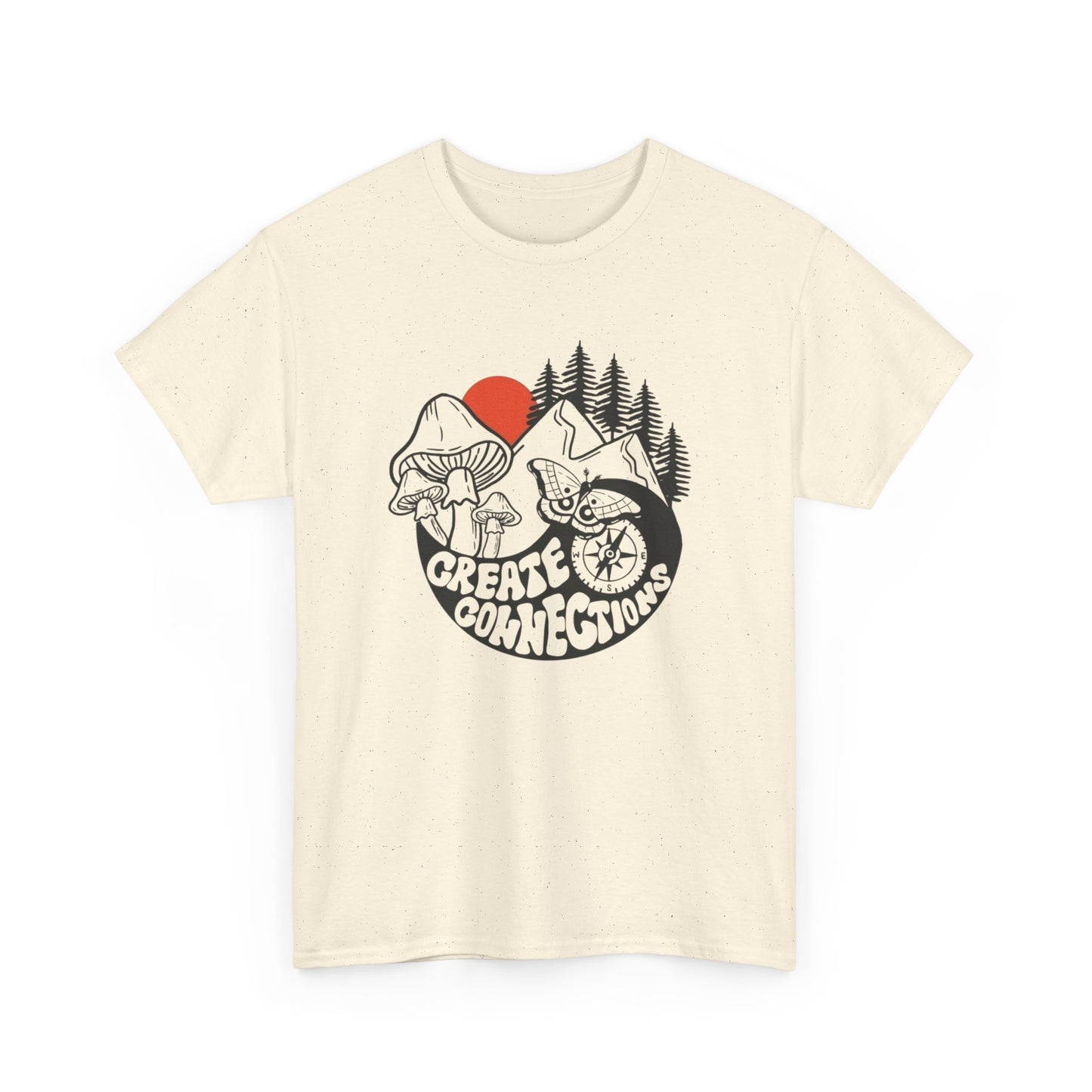 Create Connections Graphic T Shirt Unisex Heavy Cotton Tee