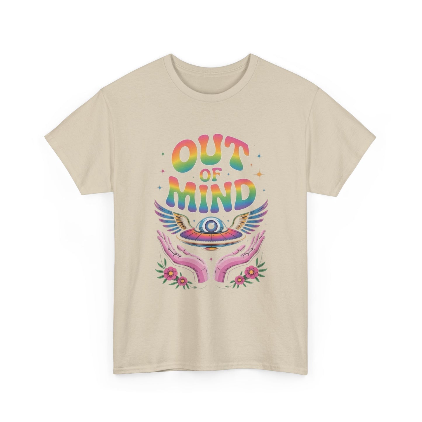 Out Of Mind Groovy Graphic T Shirt Unisex Heavy Cotton Tee