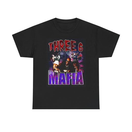 Three 6 Mafia Graphic T Shirt Vintage Rap Unisex Heavy Cotton Tee