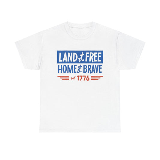 USA Land Of The Free 1776 Graphic T Shirt NEW ADULT TEE VINTAGE