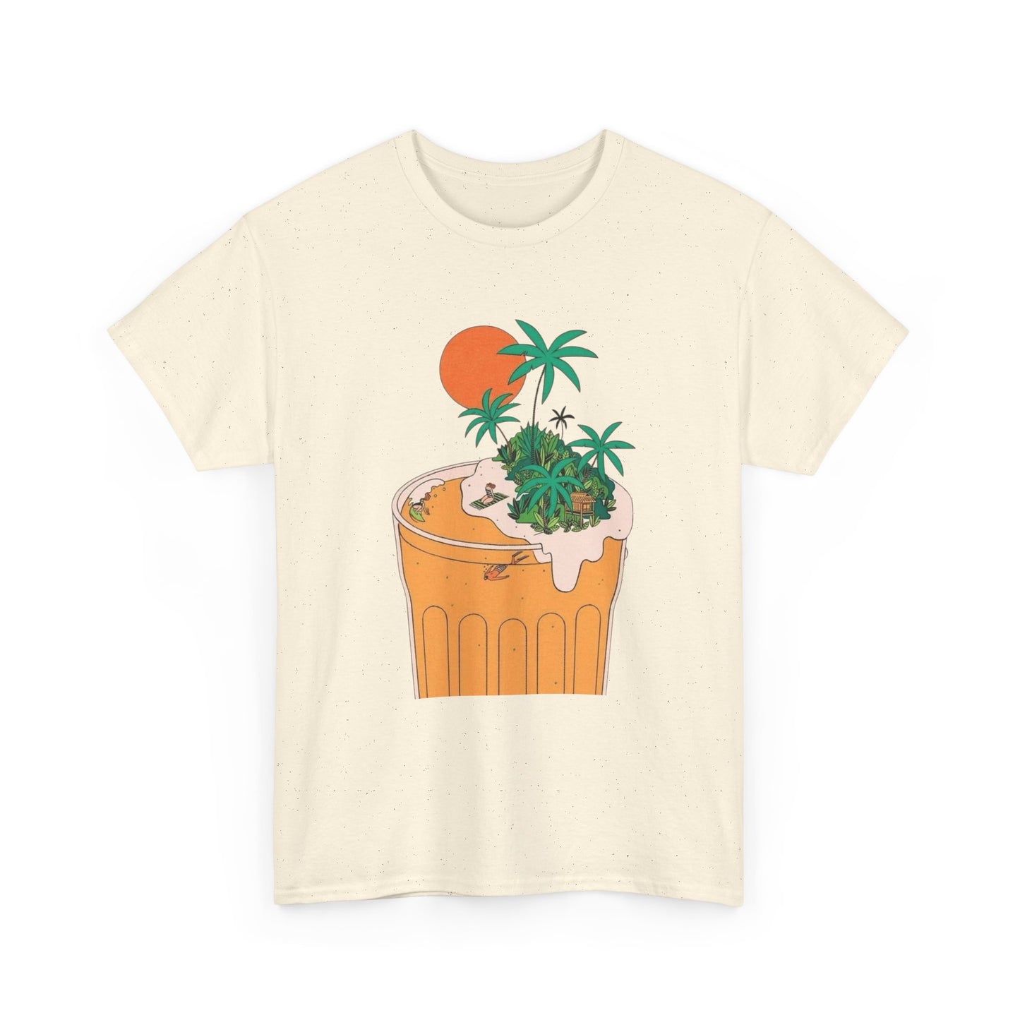 Beer Vacation Tropical Vacation Graphic T Shirt Unisex Heavy Cotton Tee