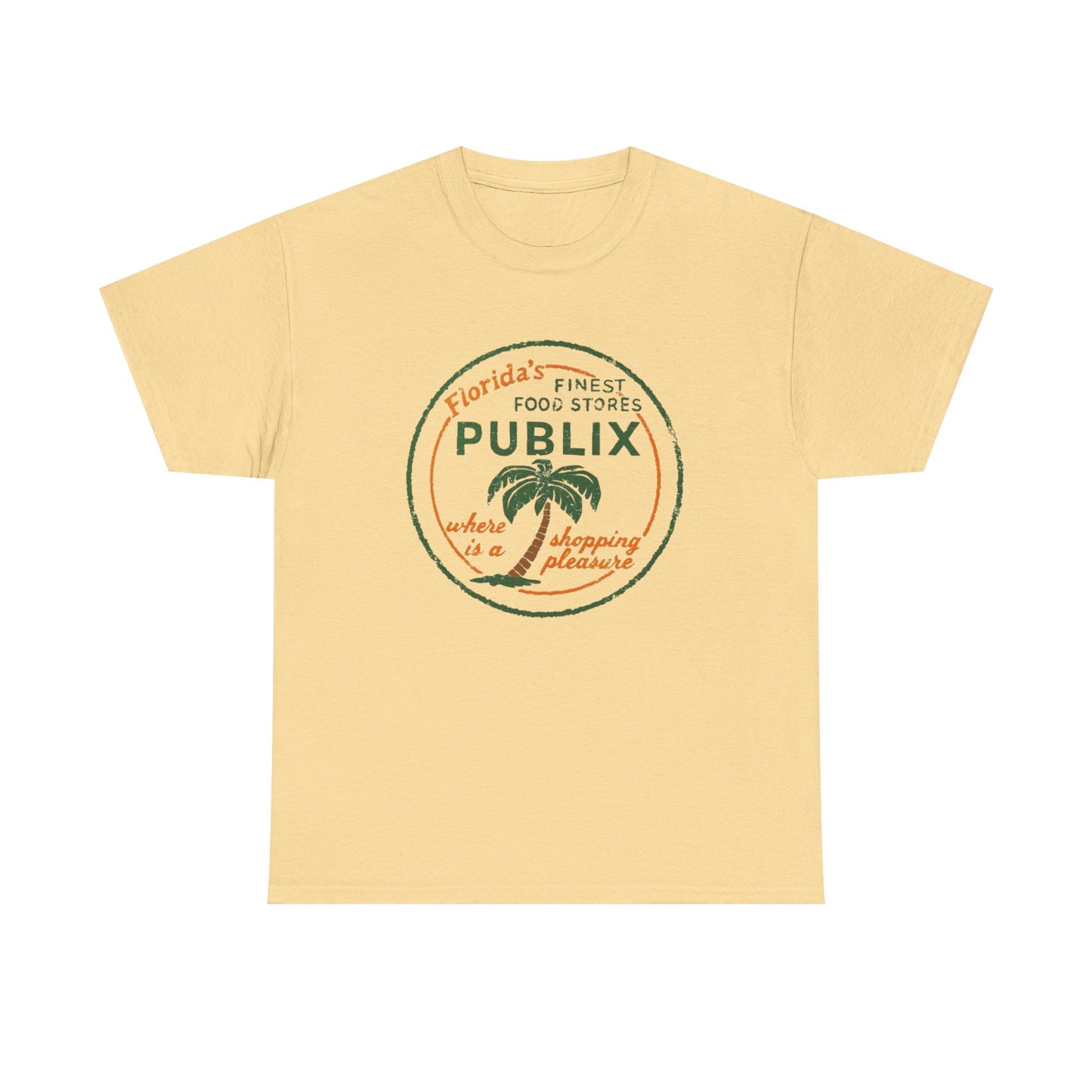 Publix Florida Vintage Graphic T Shirt NEW Unisex Heavy Cotton Tee