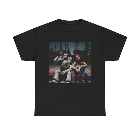 Toy Story Funny Drinking Beers Graphic T Shirt Gift Apparel Cotton Tee