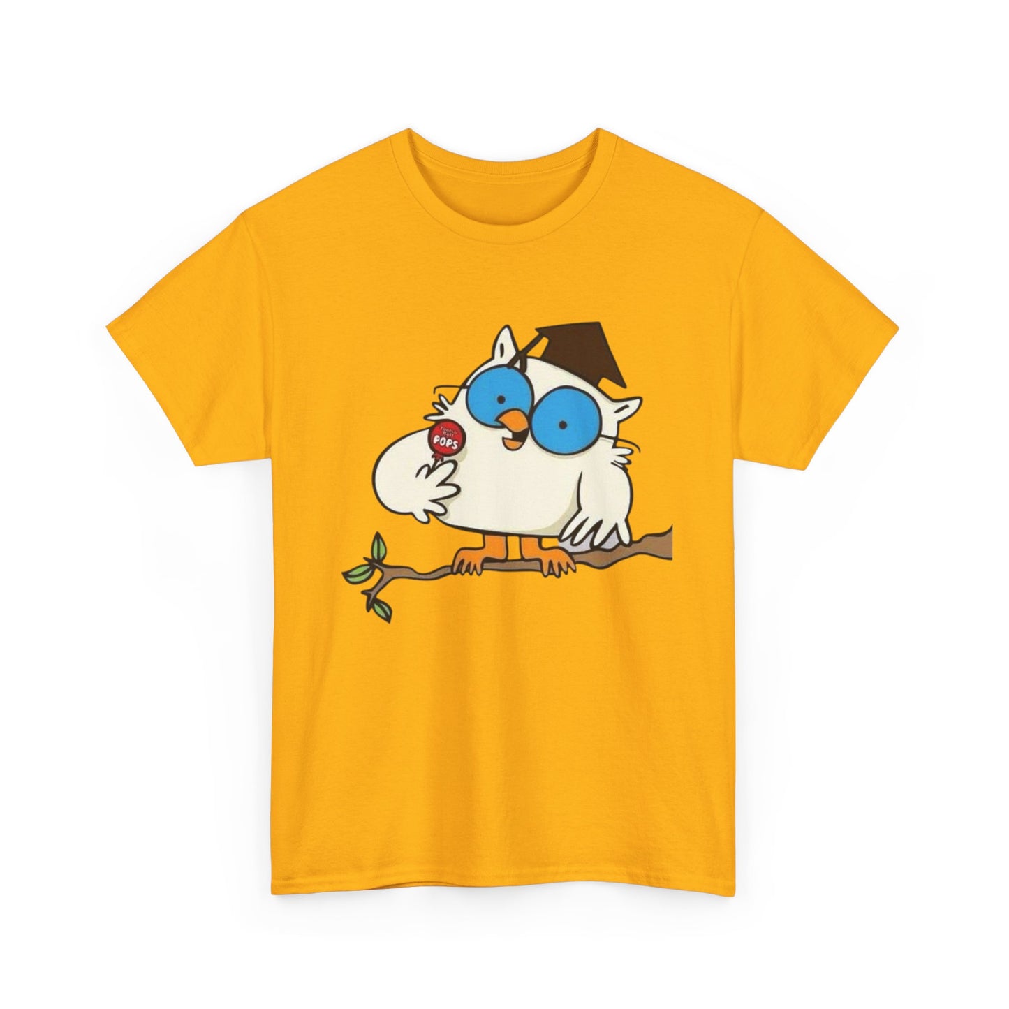 Tootsie Pop Owl Vintage Graphic T Shirt NEW S-5XL Unisex Heavy Cotton Tee
