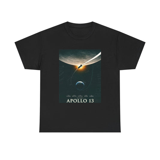Apollo 13 Movie Poster T Shirt Vintage Graphic Unisex Heavy Cotton Tee