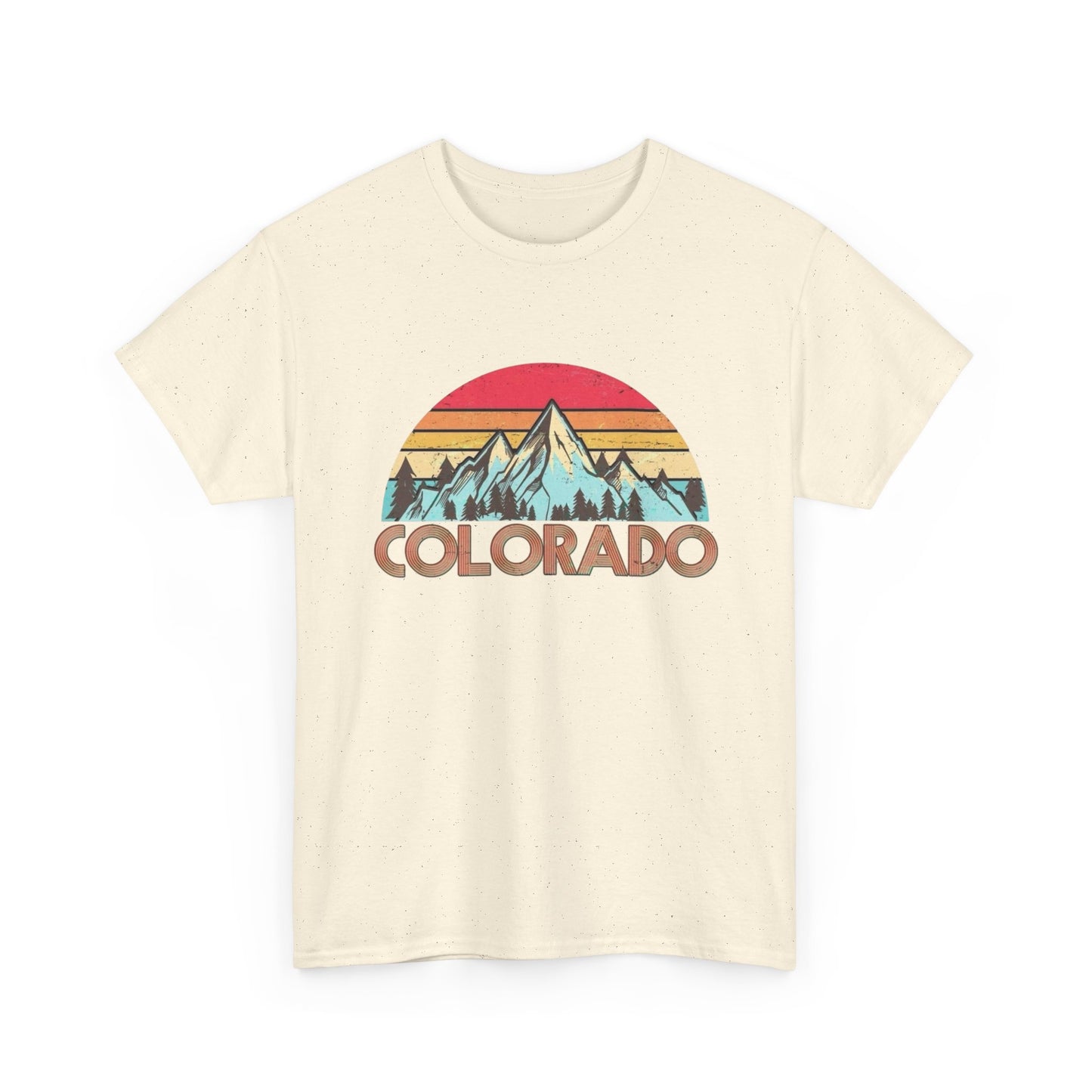 Colorado Retro Mountains Graphic T Shirt NEW Adult Tee