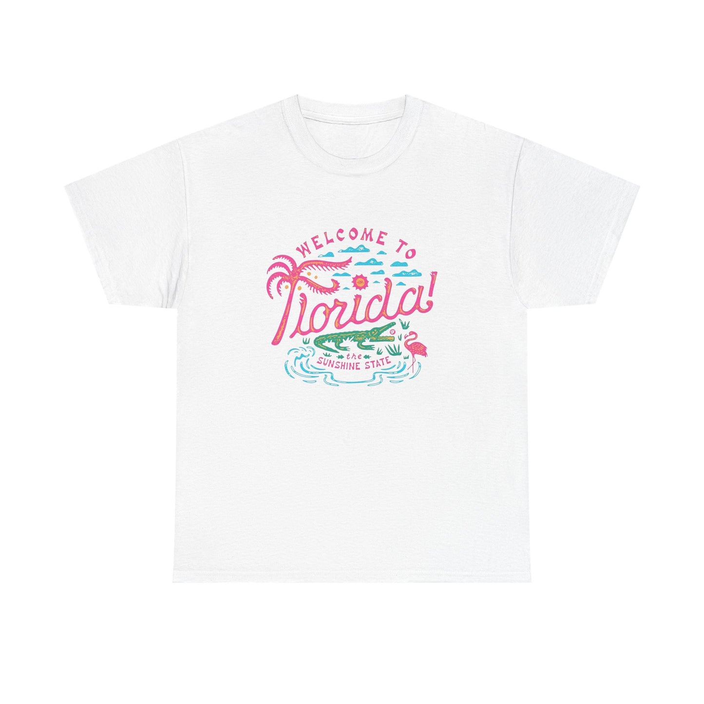 Welcome To Florida Graphic T Shirt ALL SIZES Tee Unisex Heavy Cotton