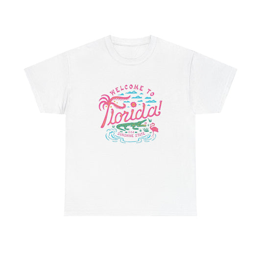 Welcome To Florida Graphic T Shirt ALL SIZES Tee Unisex Heavy Cotton