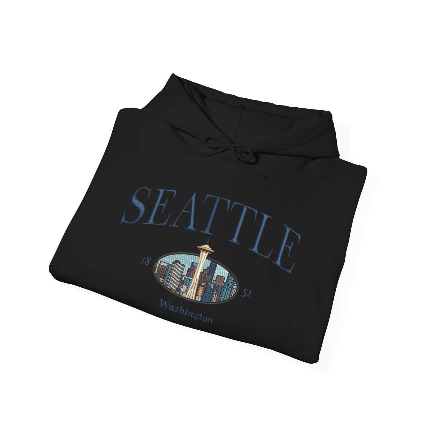 Seattle Washington Graphic Hoodie Heavy Blend Sweatshirt NEW