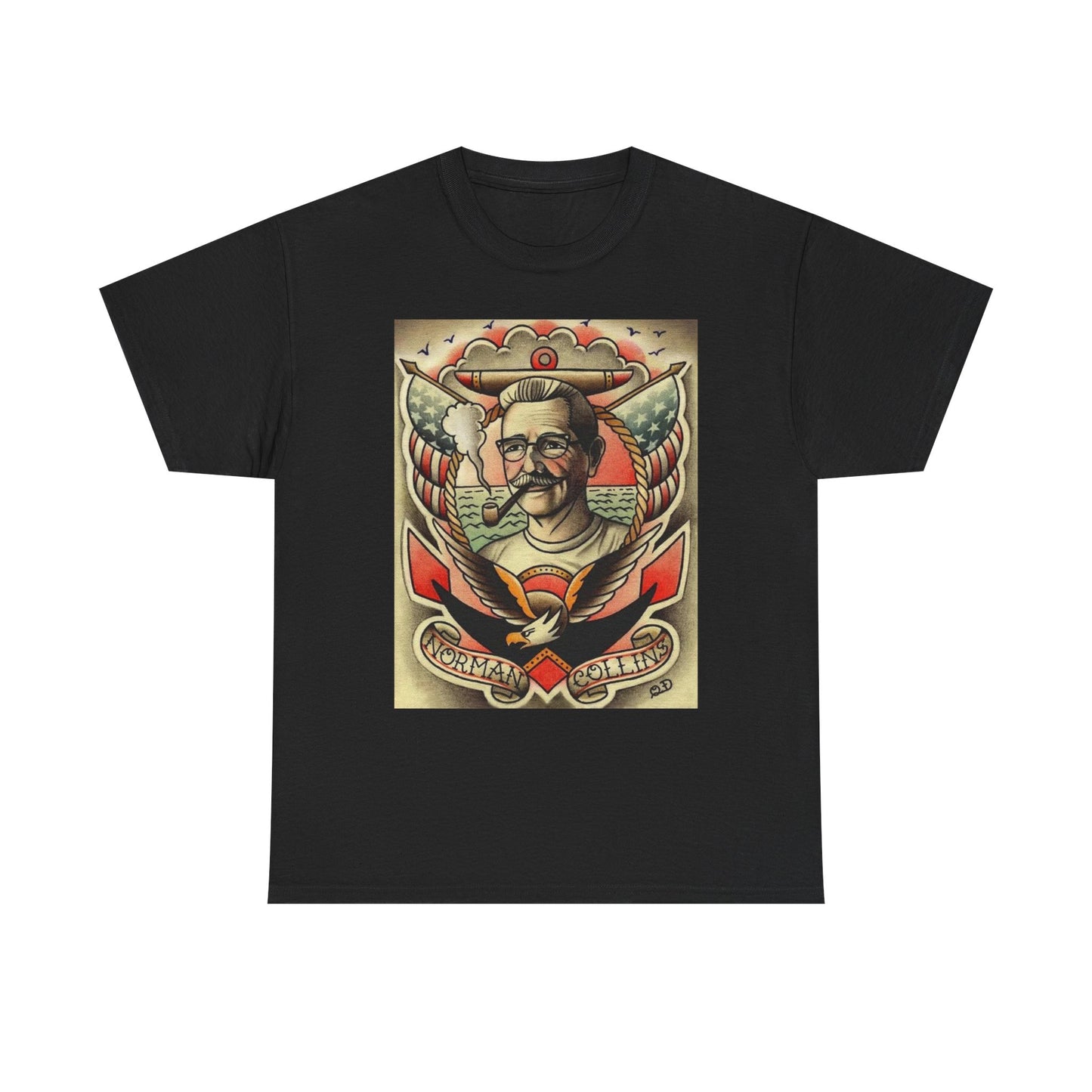 Sailor Jerry shirt tattoo art vintage navy sailor retro Unisex Heavy Cotton Tee