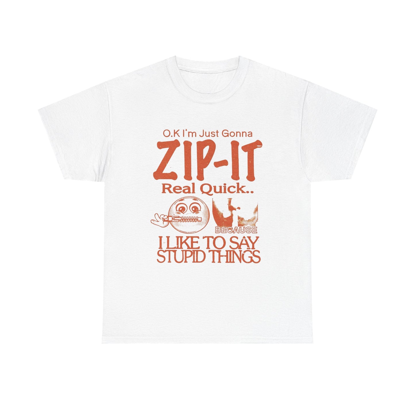Zip It Real Quick Funny Graphic T Shirt Unisex Gift New AMERICAN VINTAGE