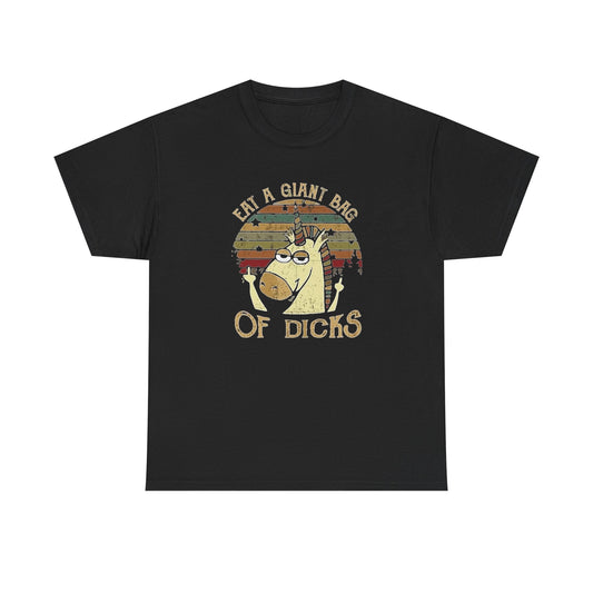 Eat A Bag Of Giant Dicks Funny Graphic T Shirt NEW Unisex Heavy Cotton Tee