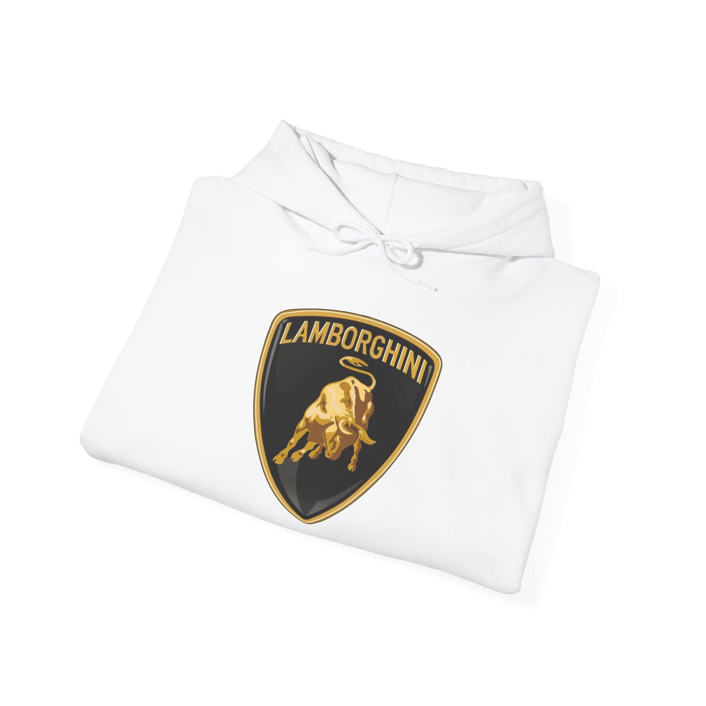 Lamborghini Graphic Car Logo Retro Brand New Heavy Blend™ Hooded Sweatshirt